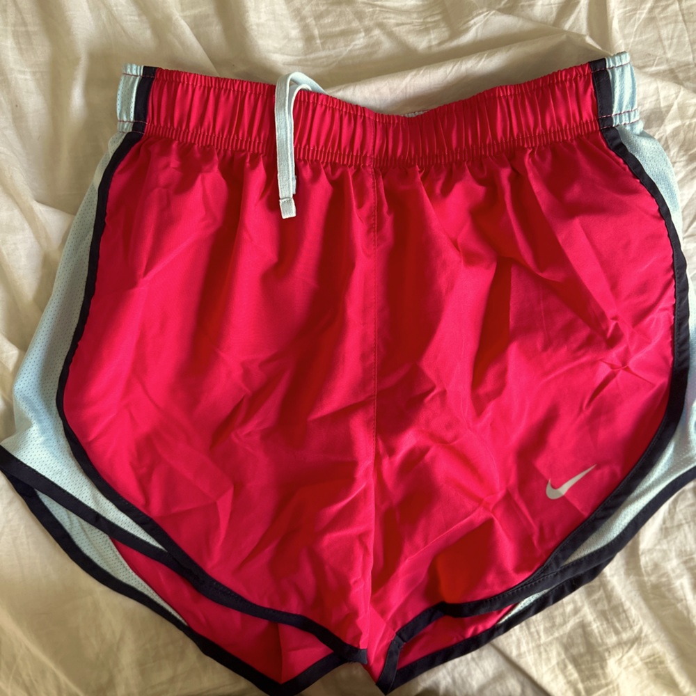 Pink Nike workout shorts